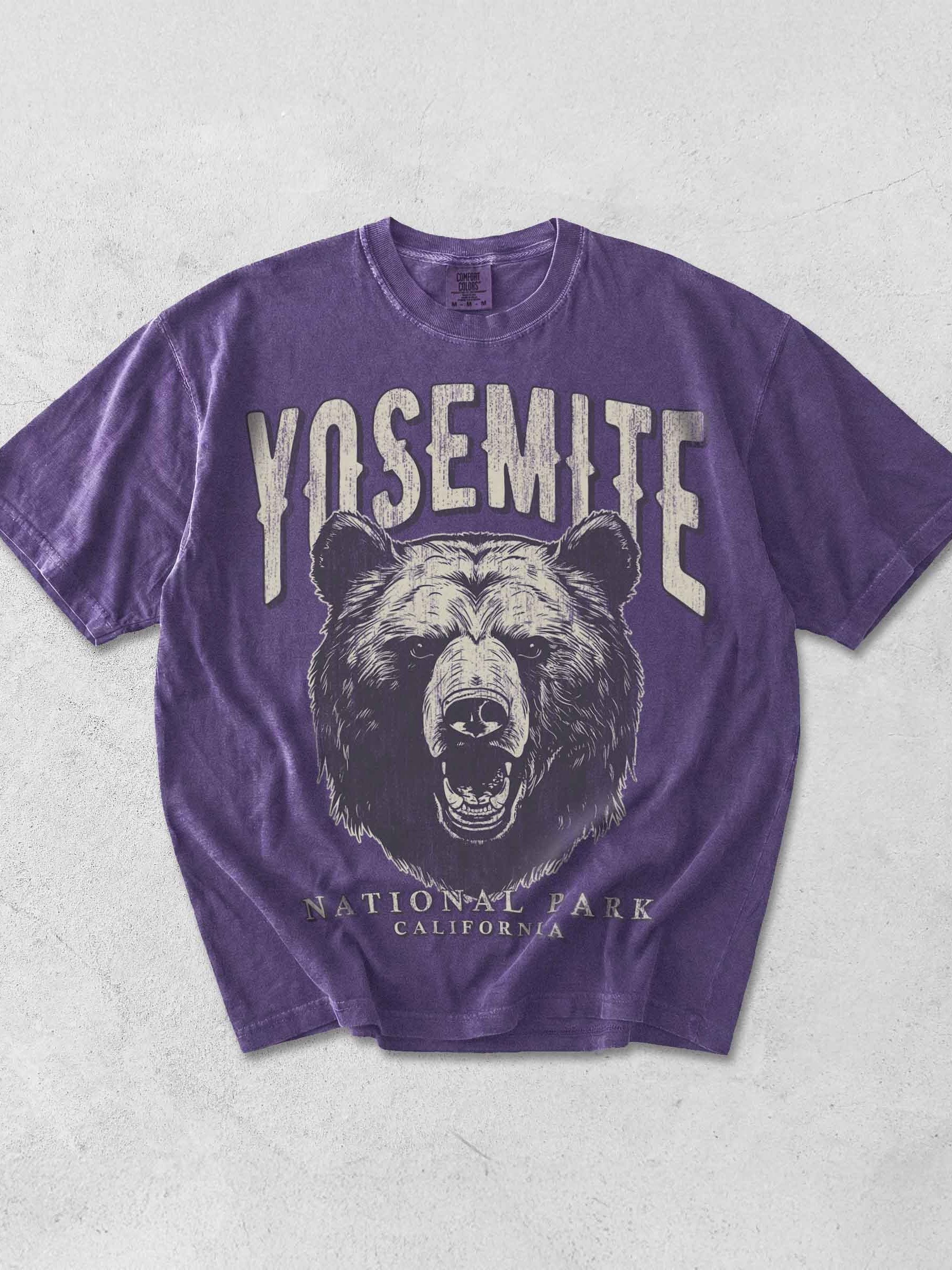 Yosemite National Park Shirt – Vintage Bear Graphic Tee California product image (1)