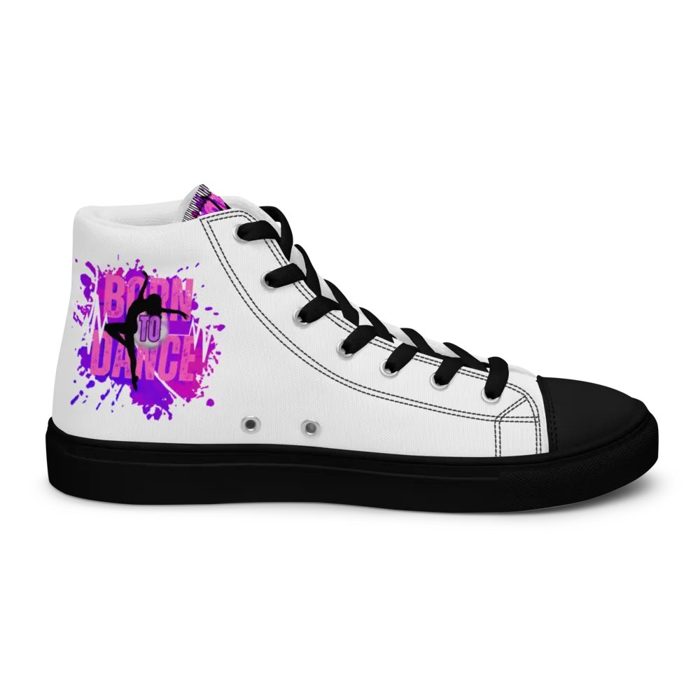 Retro Born to Dance Splash Her Silhouette High Tops product image (12)