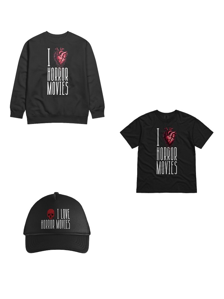 I Love Horror Movies - Heart & Skull Bundle Mashup product image (1)