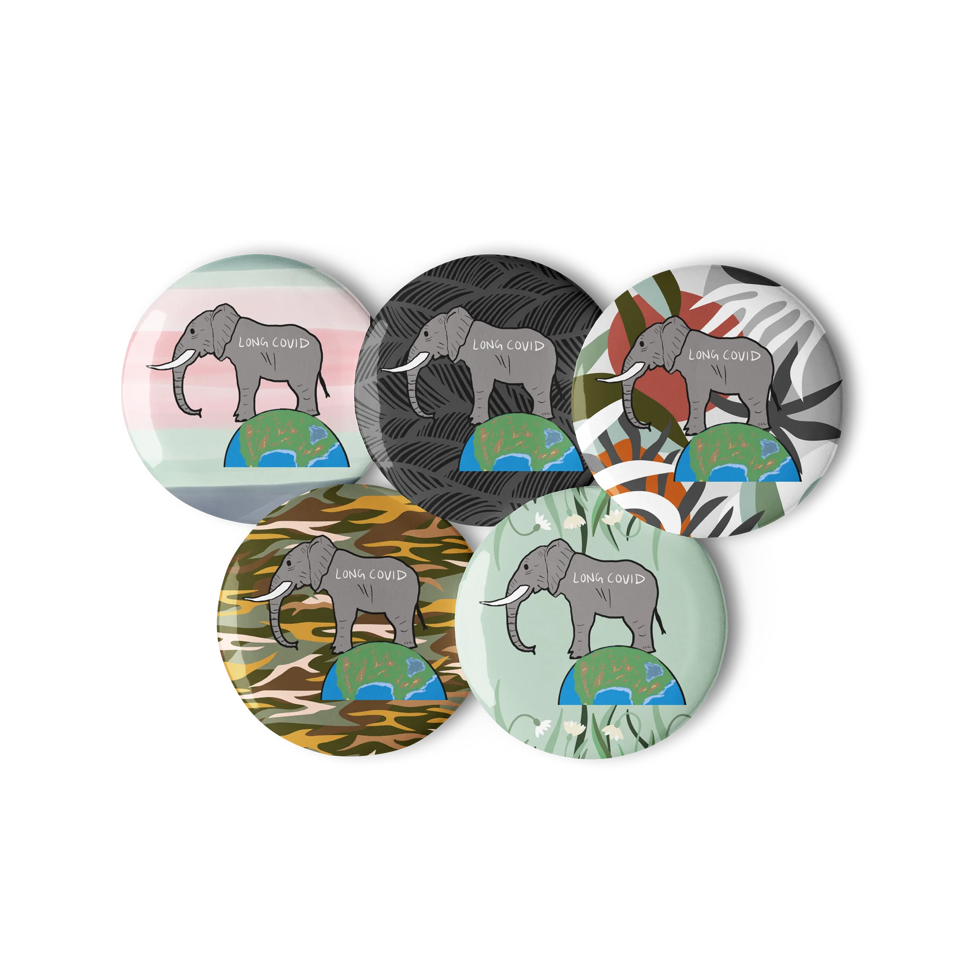 Elephant In The Room (Long Covid) button product image (2)
