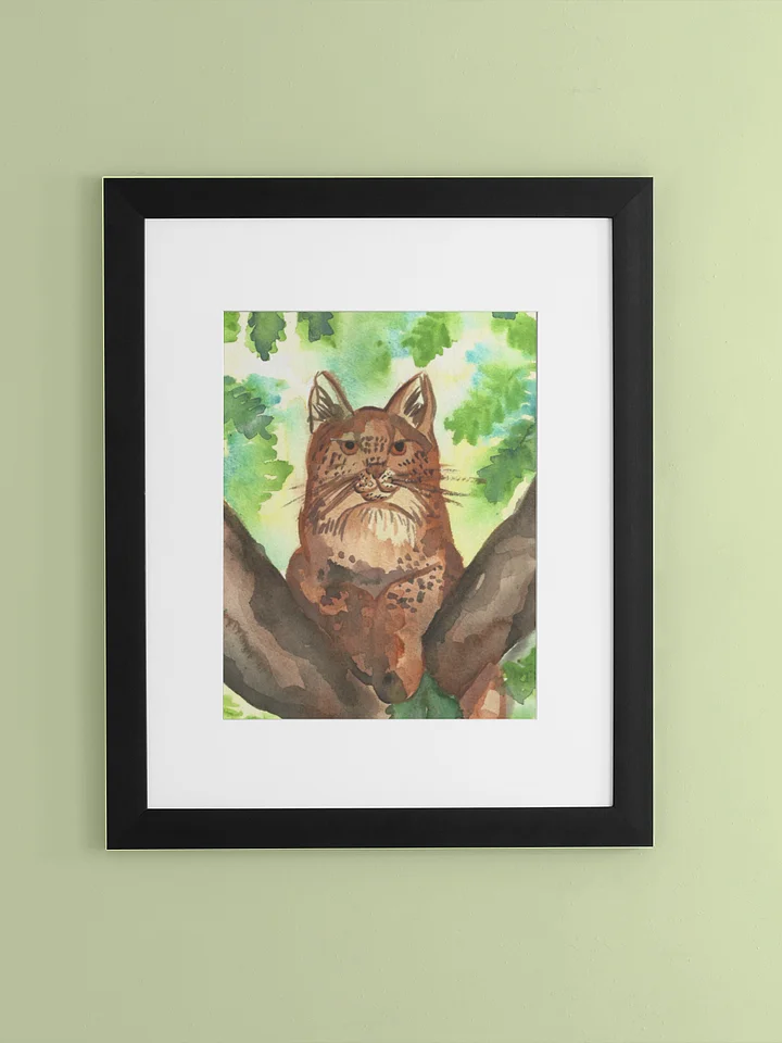 Lynx In A Tree Art Print product image (1)
