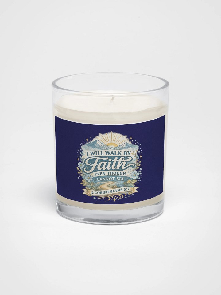 I Will Walk by Faith Even Though I Cannot See Soy Wax Candle product image (1)