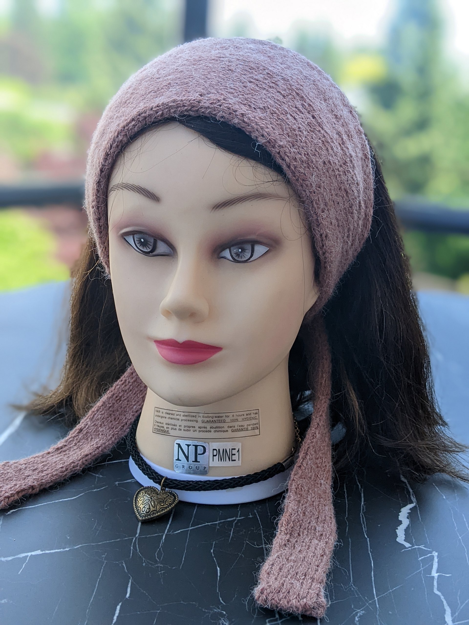 Knit Headband with Ties Pattern product image (5)
