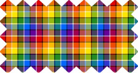 Bright Rainbow Plaid (CO09)