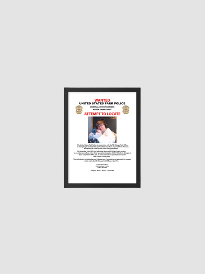 Wanted Wood Framed Premium Mini Poster product image (1)