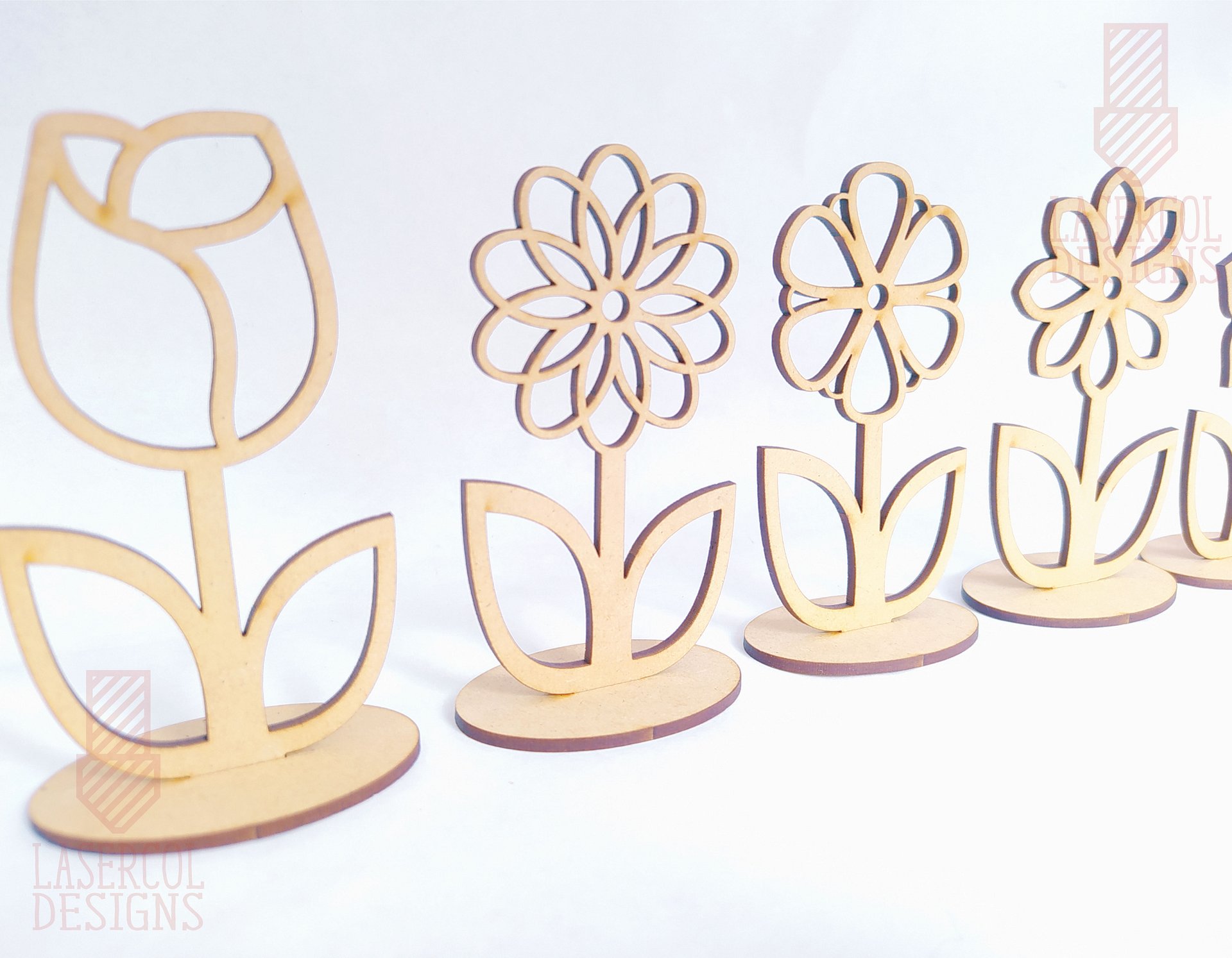 Flowers Bundle (Set 1-2-3-4) - Laser Cut Files product image (7)