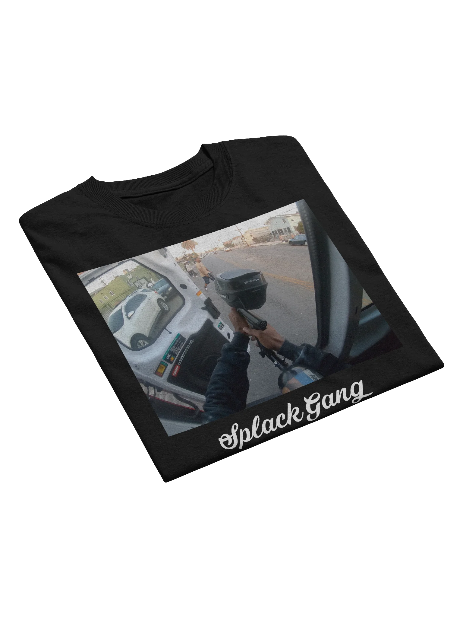 SPLACK GANG GRAPHIC SHIRT - BLACK product image (4)