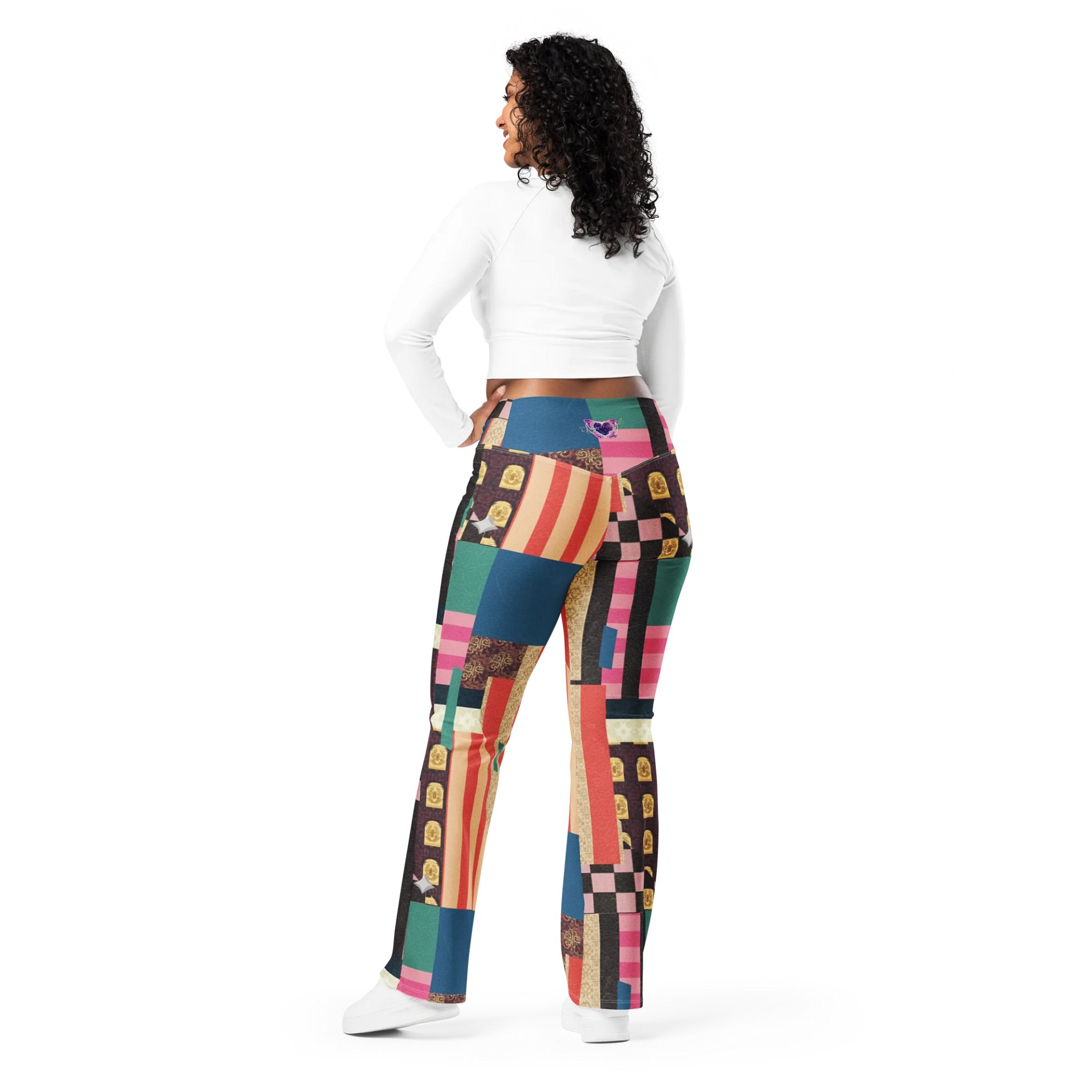 Abstract Geometry Flare Leggings product image (3)