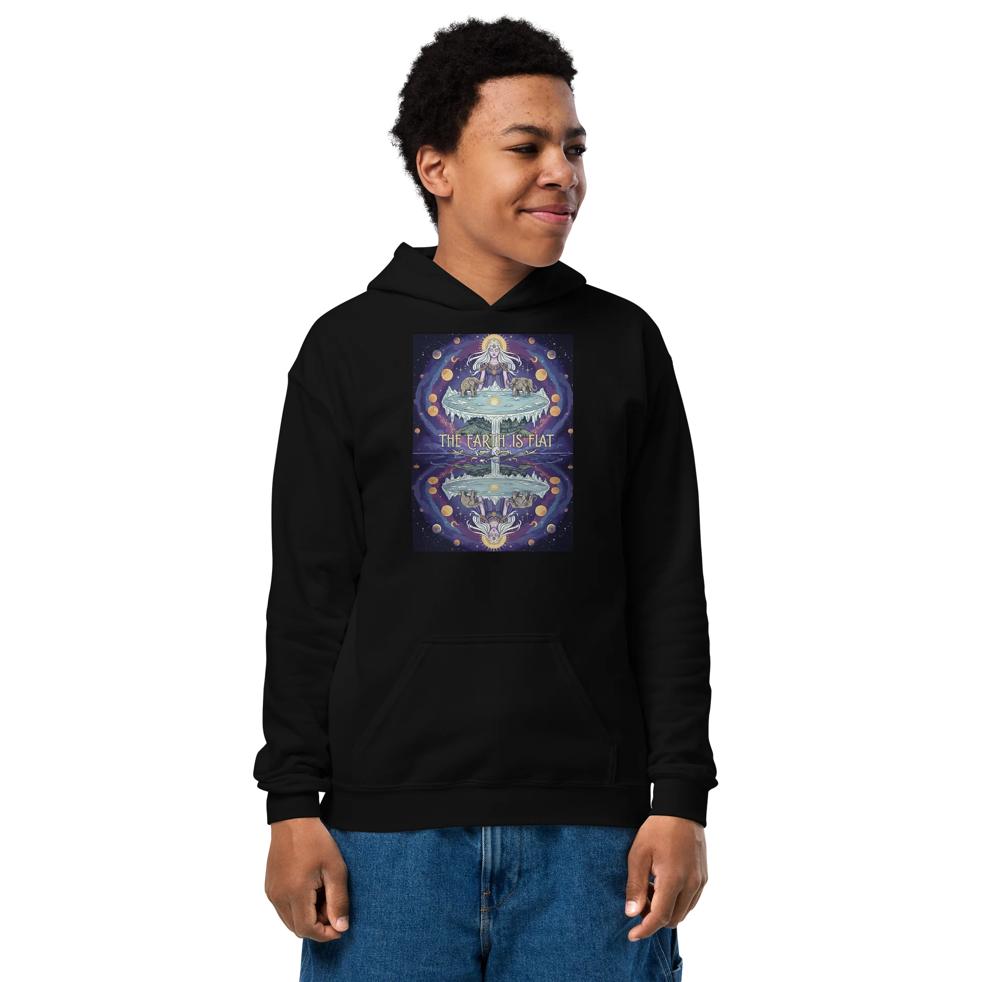 Domed Realm -Flat Earth -Youth Hoodie product image (1)