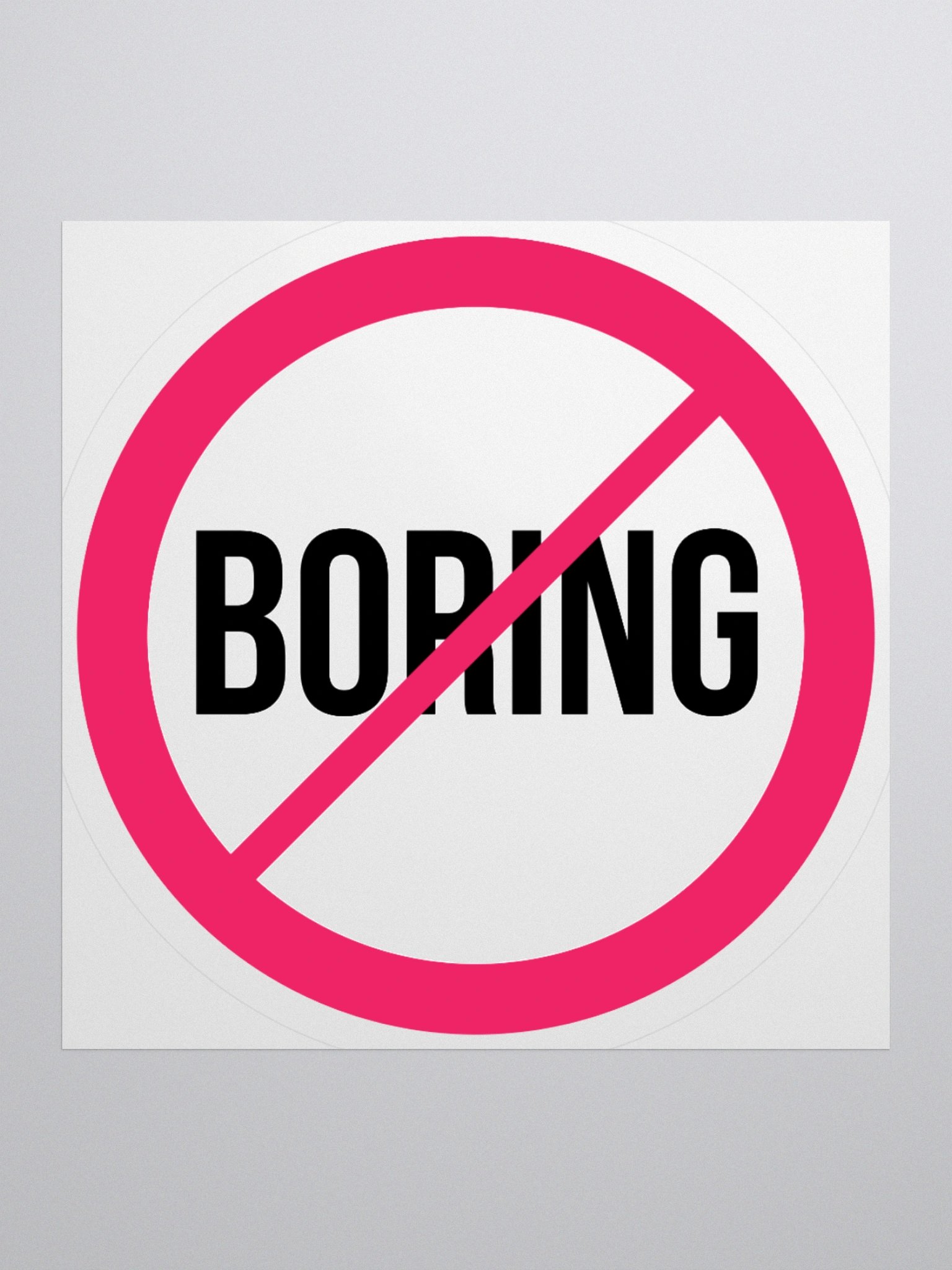 Not Boring - Sticker product image (1)