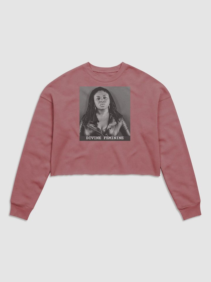 Diving Feminine Crop Top Sweatshirt Muave product image (1)