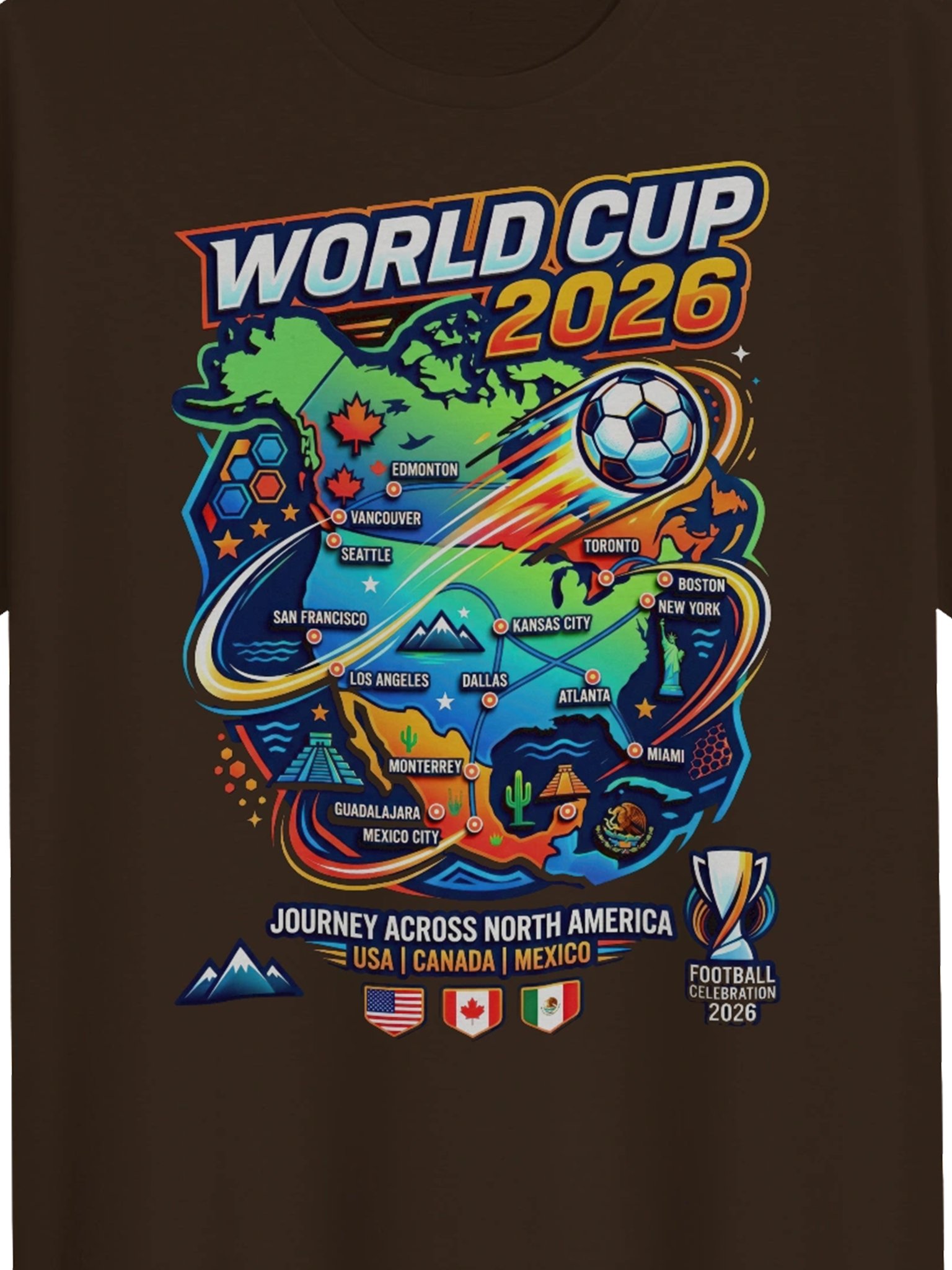 World Cup 2026 The Stadium Route Graphic Tee product image (2)