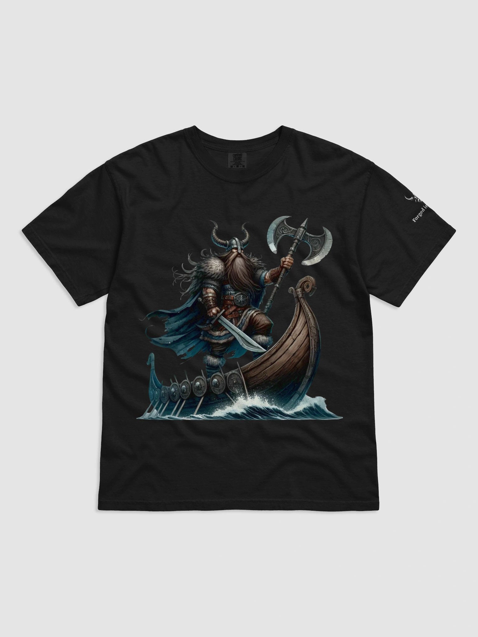 "Voyage of the Conqueror" – Viking Seafarer Tee | Forged In Valhalla Edition product image (11)