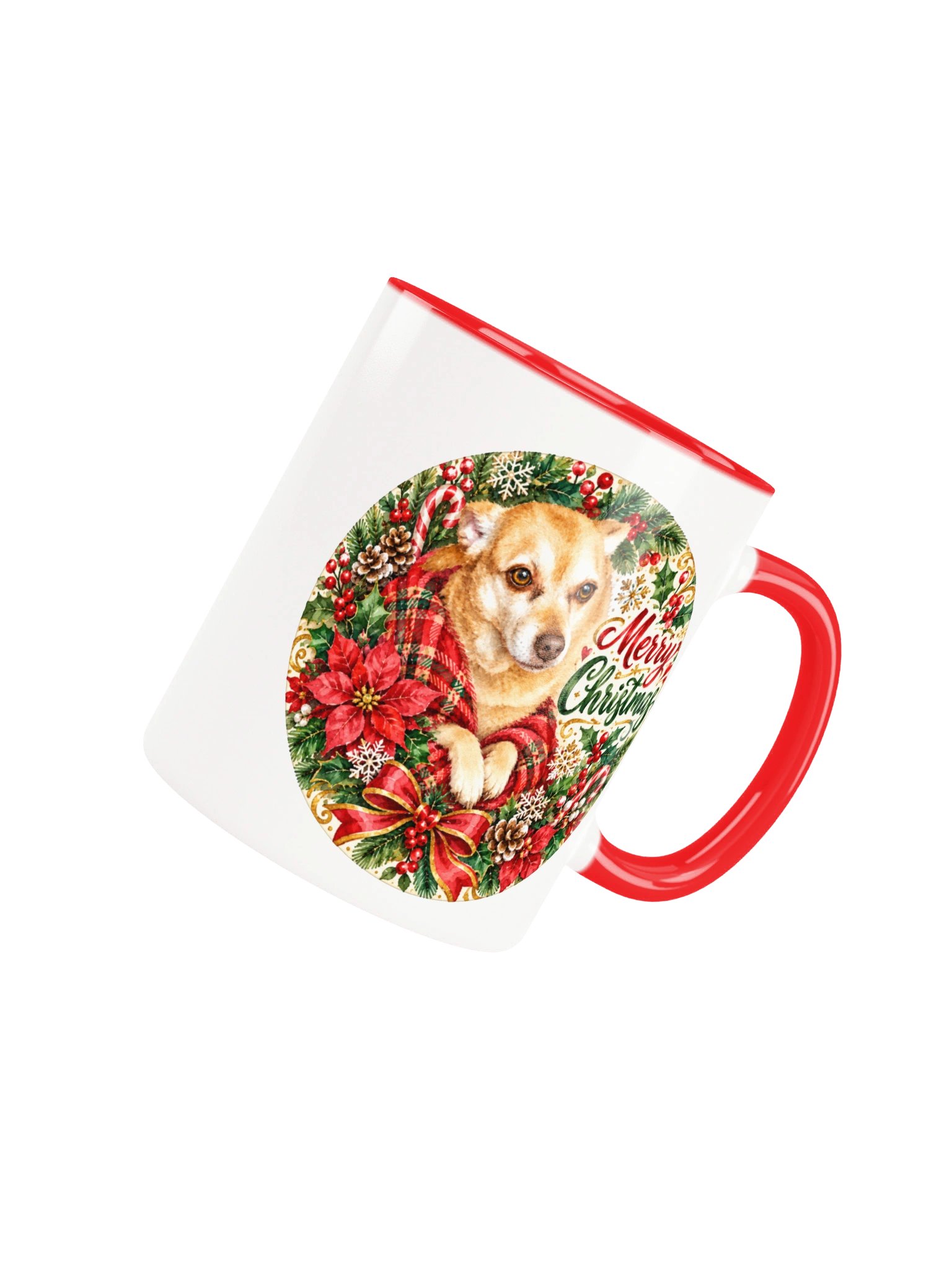 Merry Christmas Golden Dog Holiday Mug product image (24)