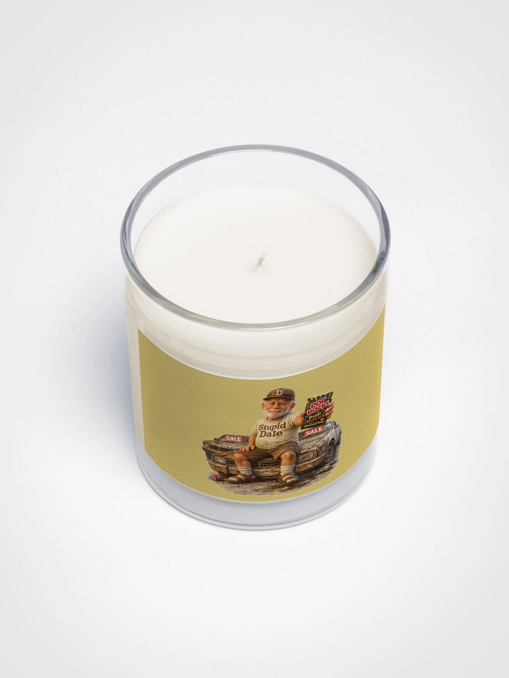 ''Pop Rocks & Stupd Dale'' Soy Wax Candle In A Clear Glass Jar product image (2)
