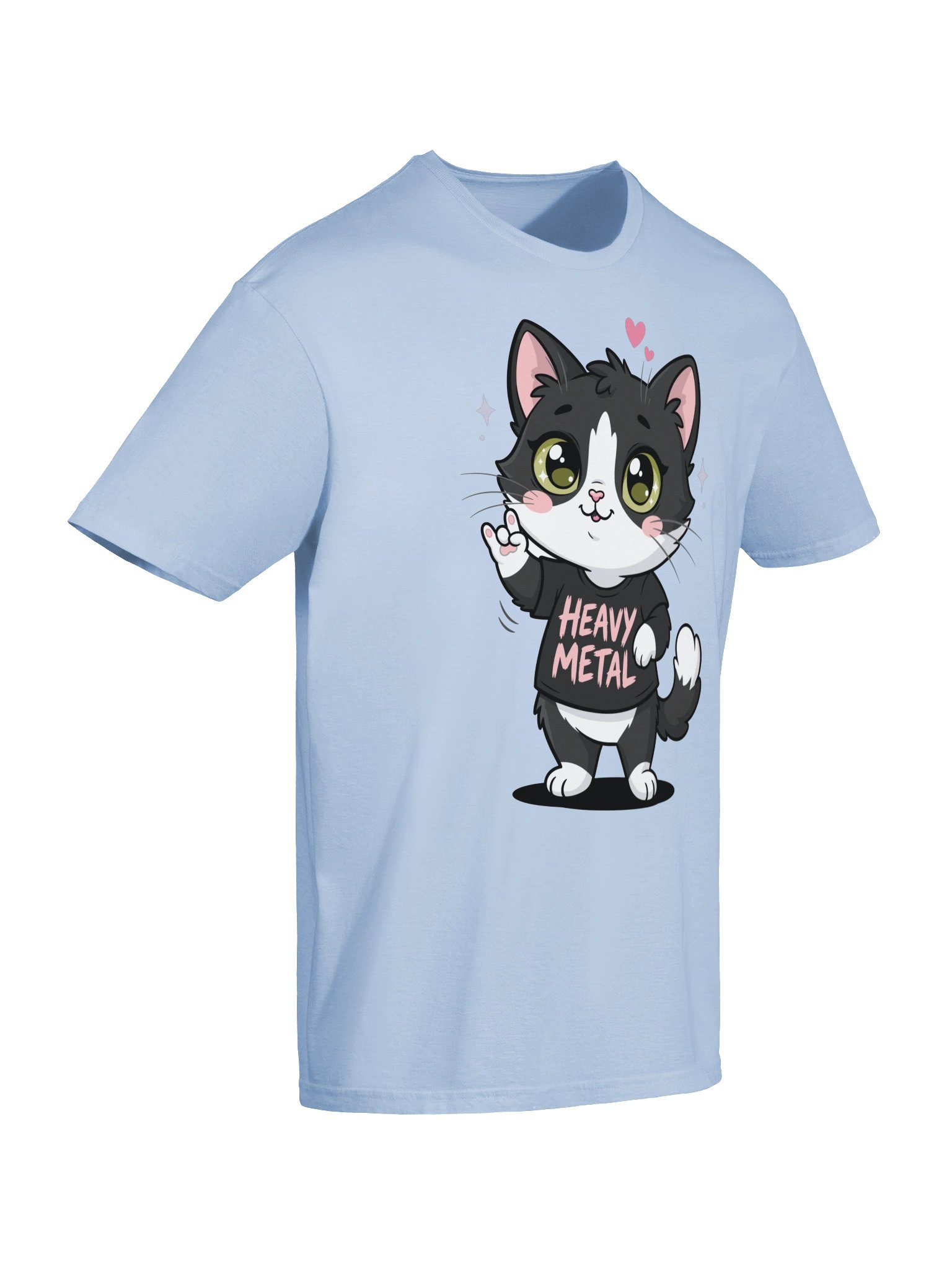 Heavy Metal Tuxedo Cat Tee product image (67)
