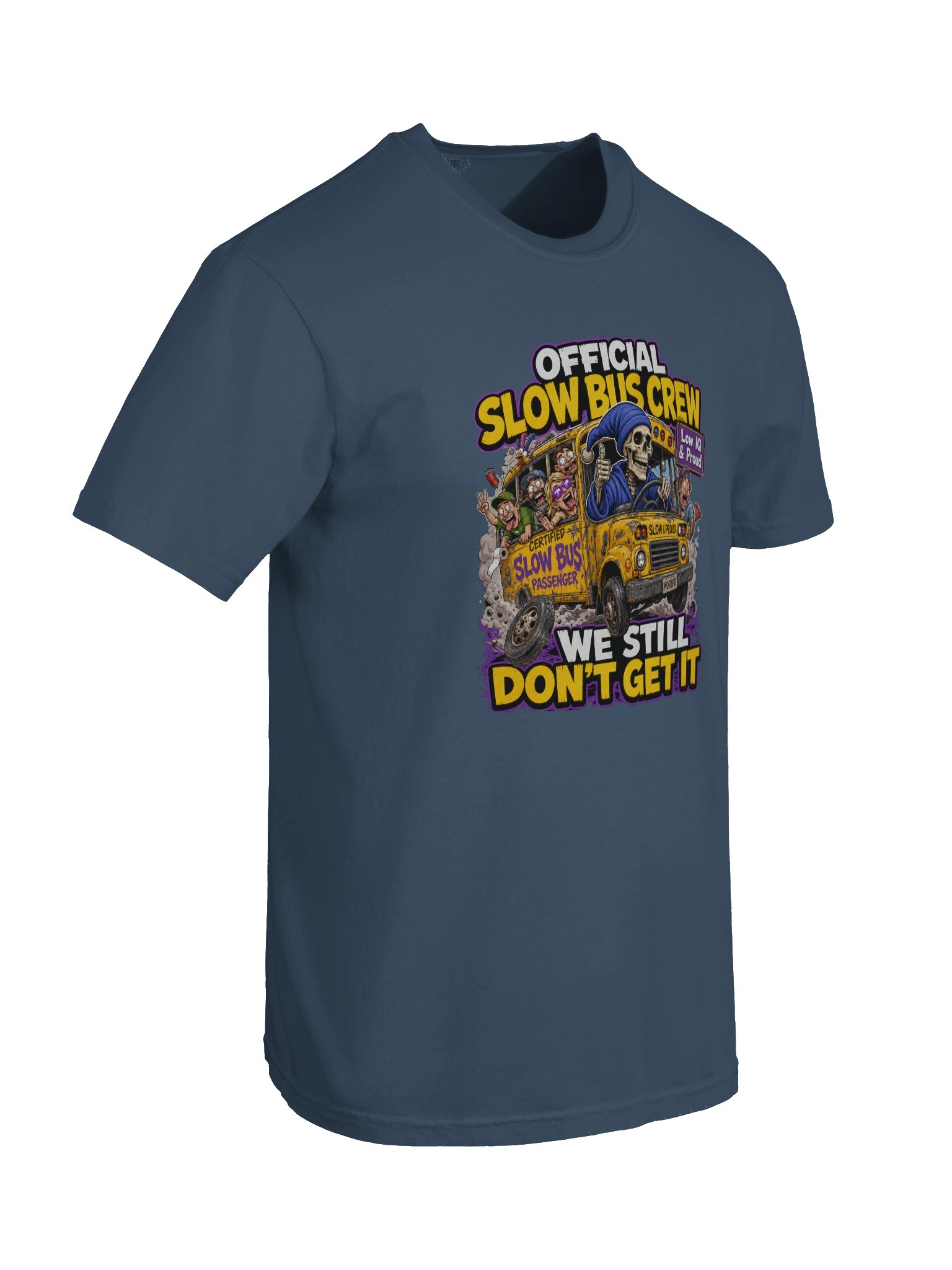 ''Slow Bus Crew'' Heavyweight T-Shirt product image (46)
