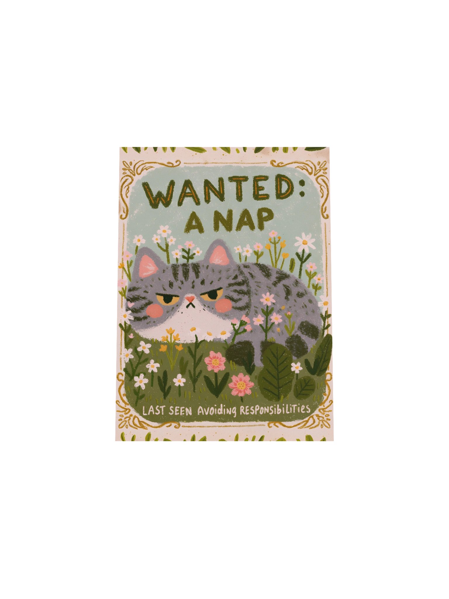 Wanted: A Nap Cat Poster product image (20)