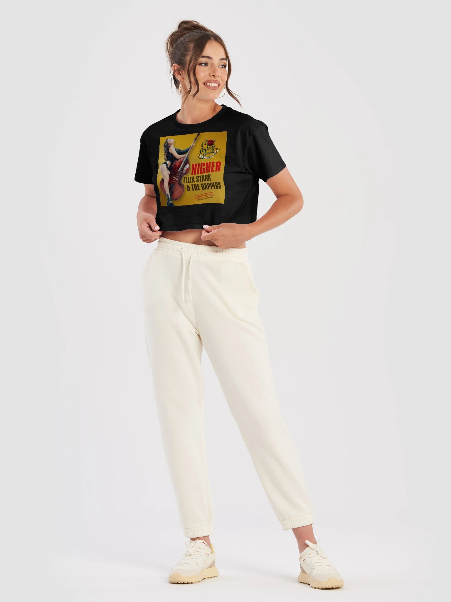 Higher Cropped Tee - Black product image (3)