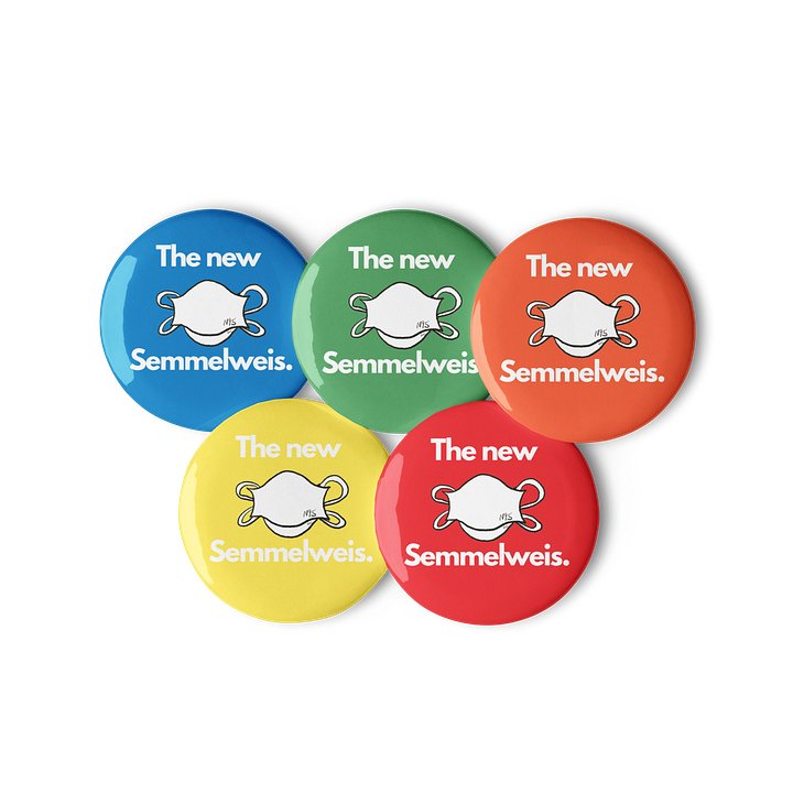 The New Semmelweis buttons (rainbow) product image (2)