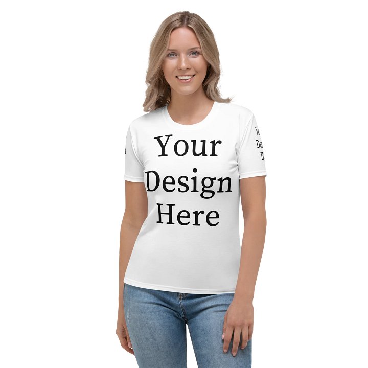 Personalized "All-Over Print Women's Crew Neck T-Shirt" - Contact Us to Design product image (1)