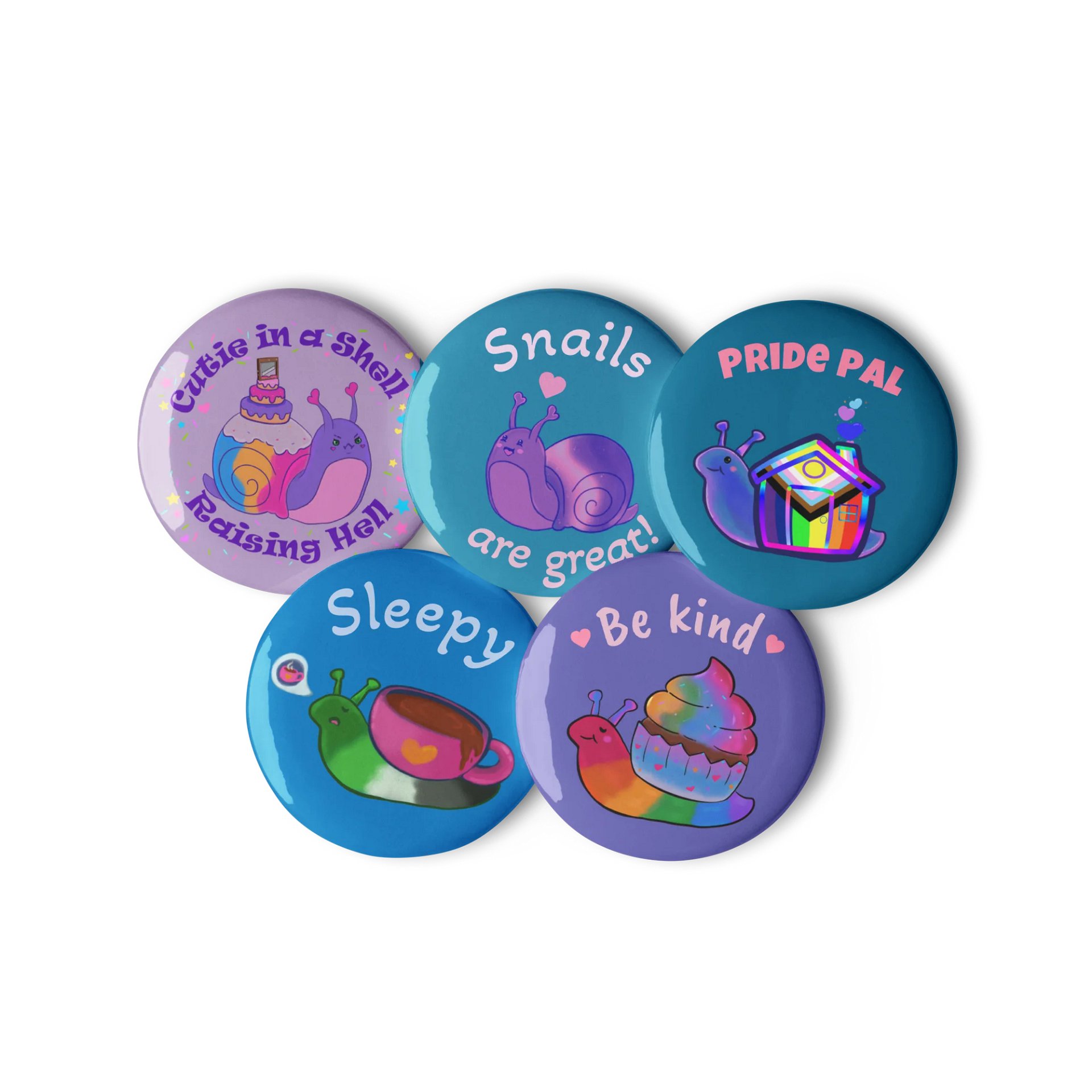 Snail Pal Pin Badges product image (2)
