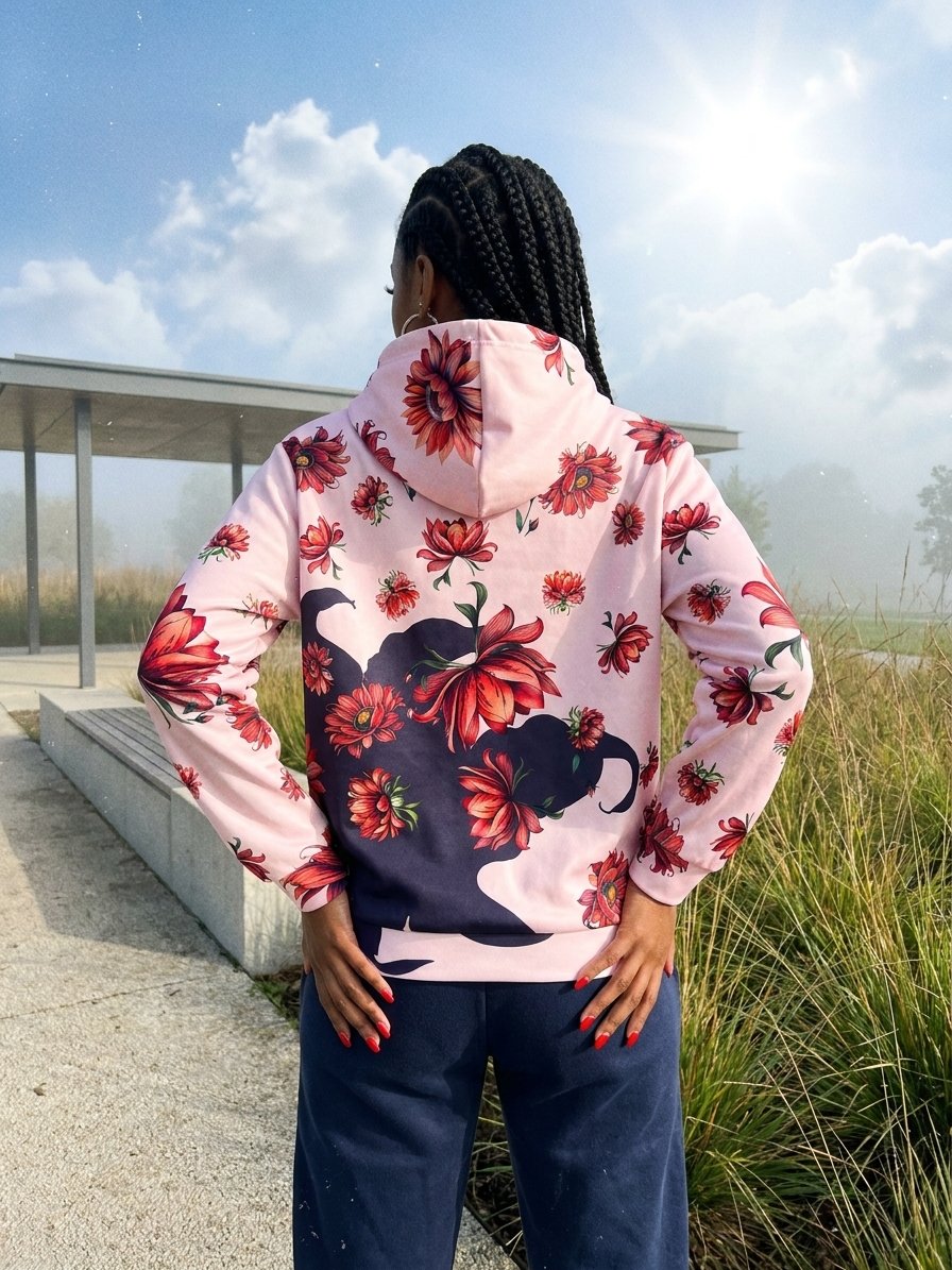 Flower thoughts-Recycled Unisex Zip Hoodie product image (6)