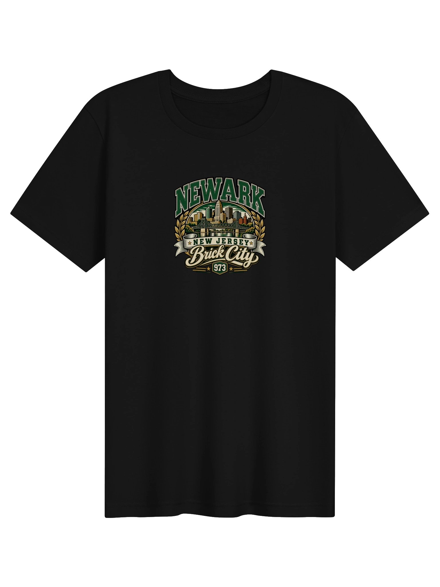 Newark Brick City 973 T-Shirt — Compact Graphic product image (1)