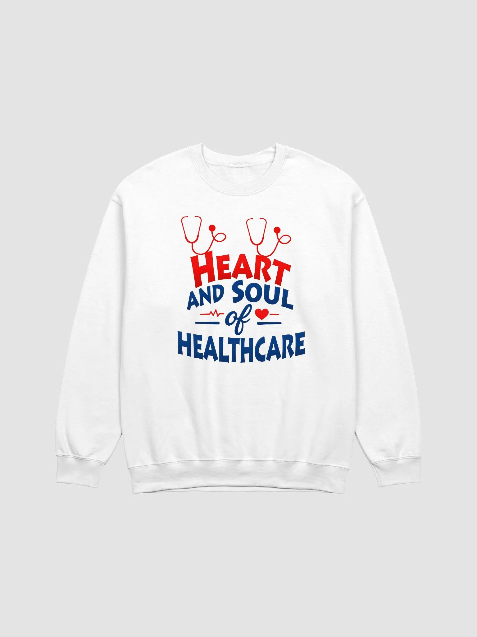 Heart and Soul of Healthcare Crewneck Sweatshirt product image (1)