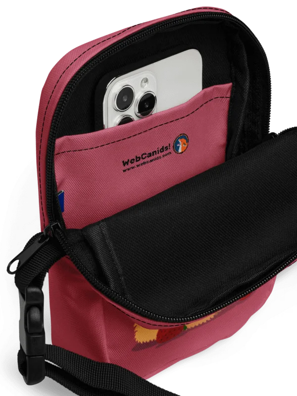 Sleepy Fennec Strawberry Crossbody Bag product image (4)