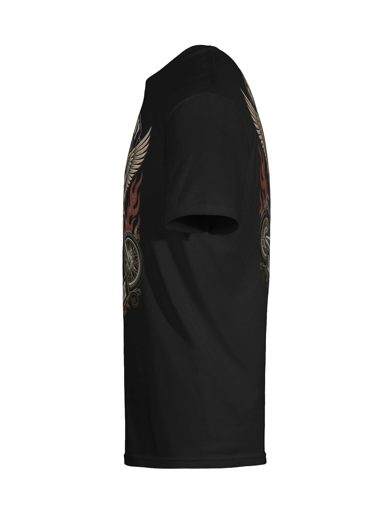 Ride Fast Live Free Biker Skull Tee product image (9)