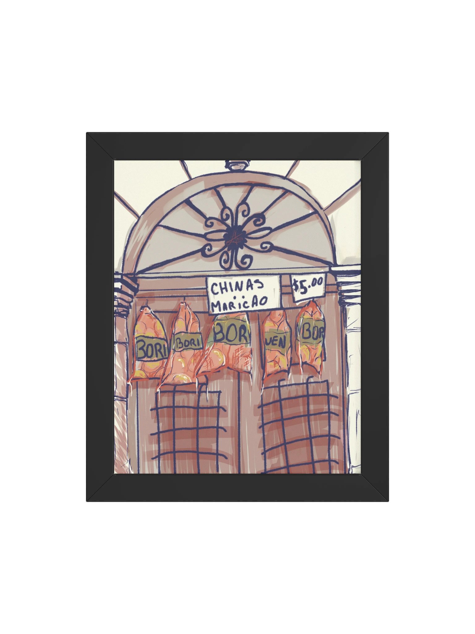 Chinas por $5 | Sin fruta, no hay vida Framed Art Print product image (22)