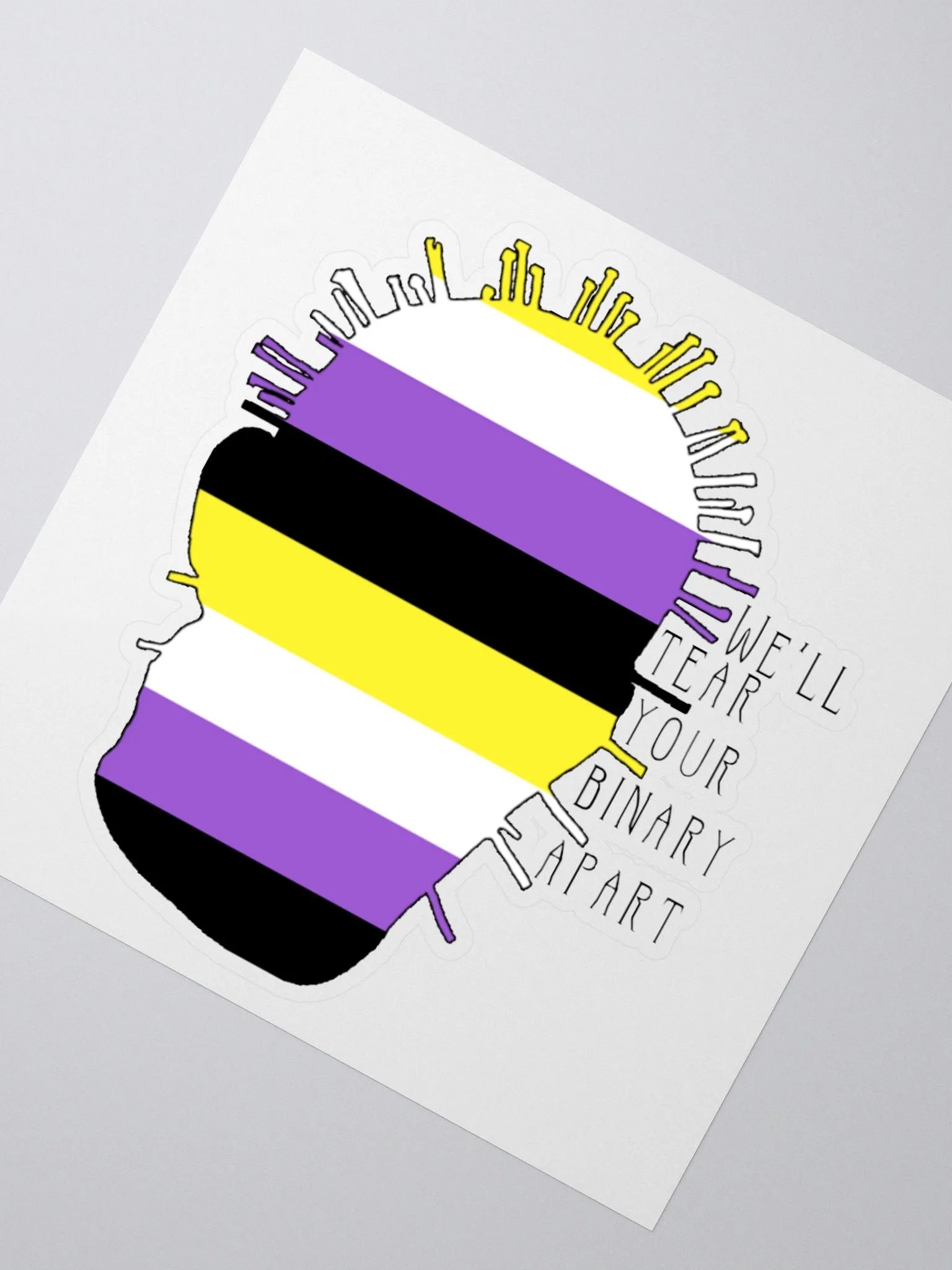Non-Binary Pinhead Sticker product image (2)