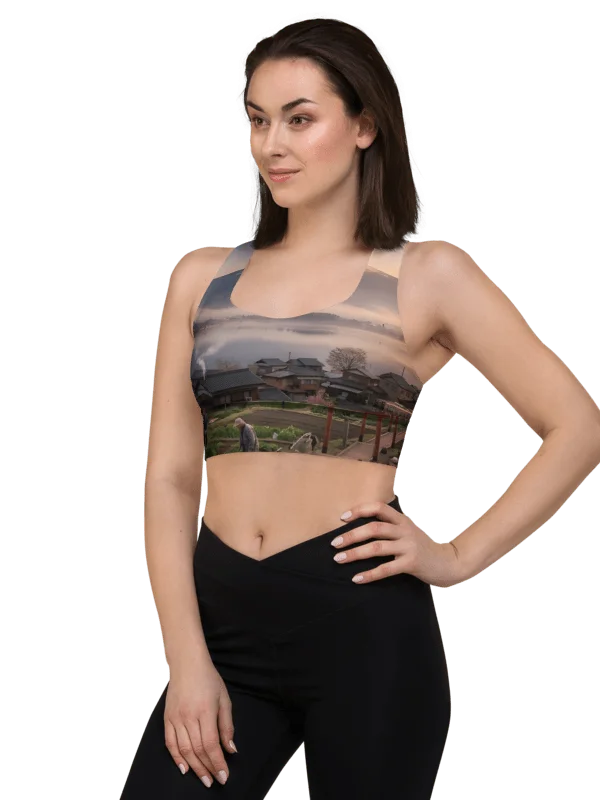 Mount Fuji Recycled Longline Sports Bra | UPF50+ Activewear product image (4)