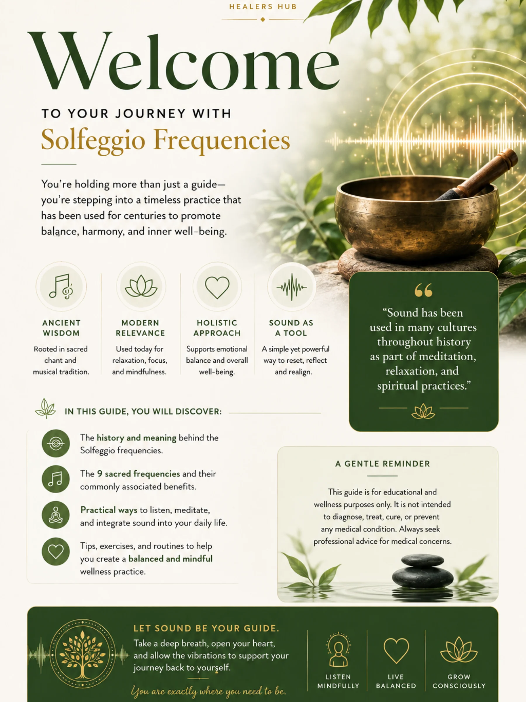 Solfeggio Frequencies Healing Workbook product image (2)