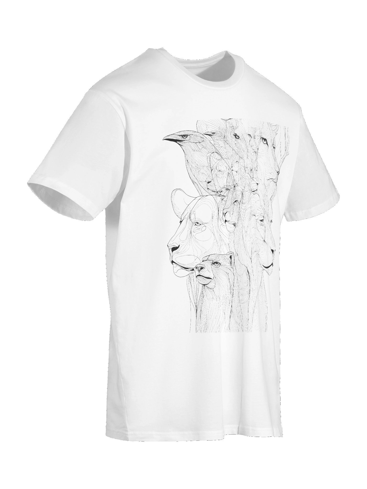 Spirit of the Wild – Animal Line Art Tee product image (11)