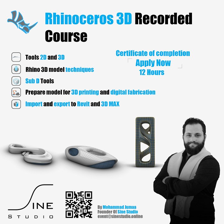 Rhino 3D Recorded Online Course product image (1)