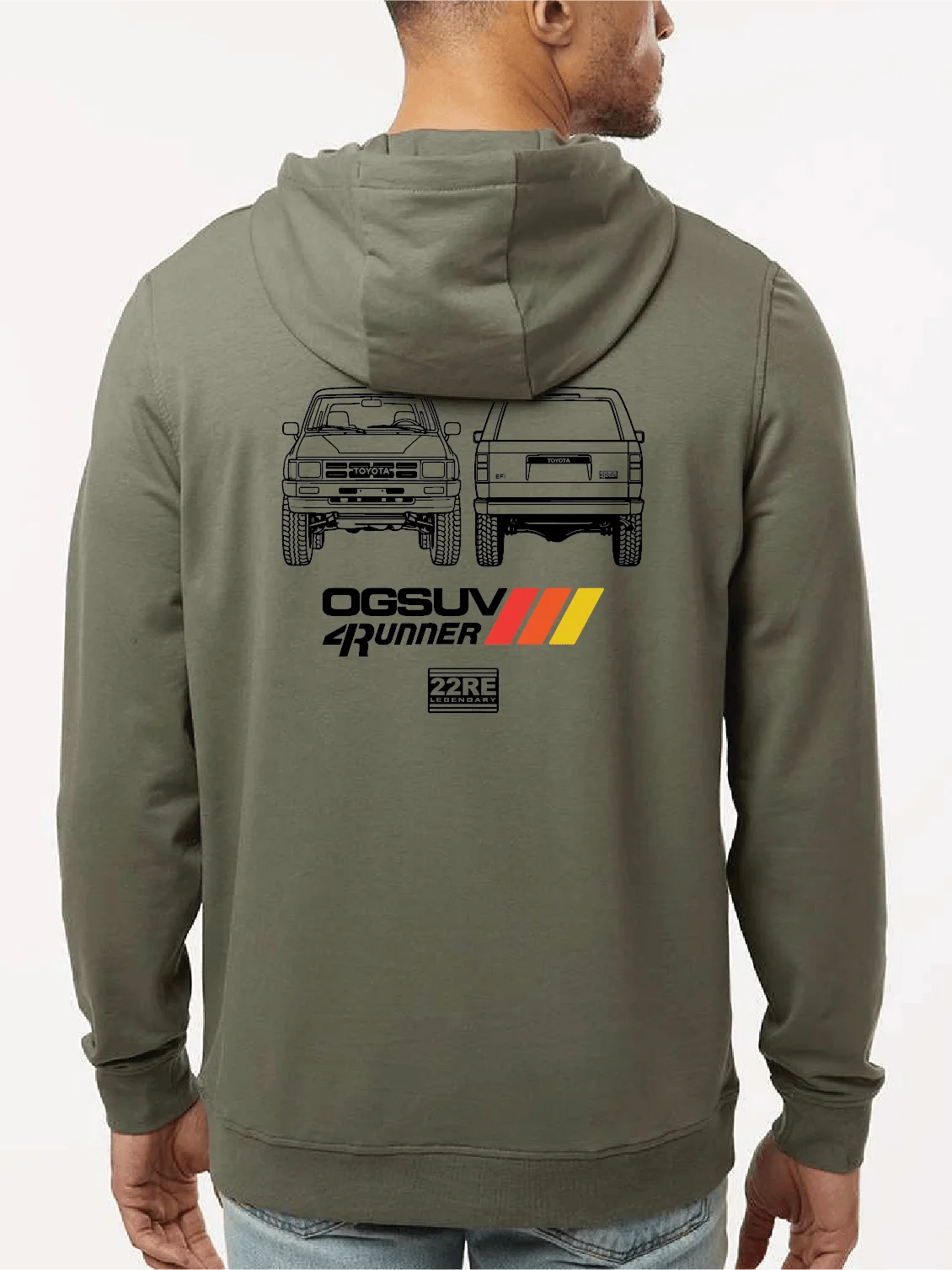 SidexSide Unisex Premium Hoodie - Olive/Black product image (1)