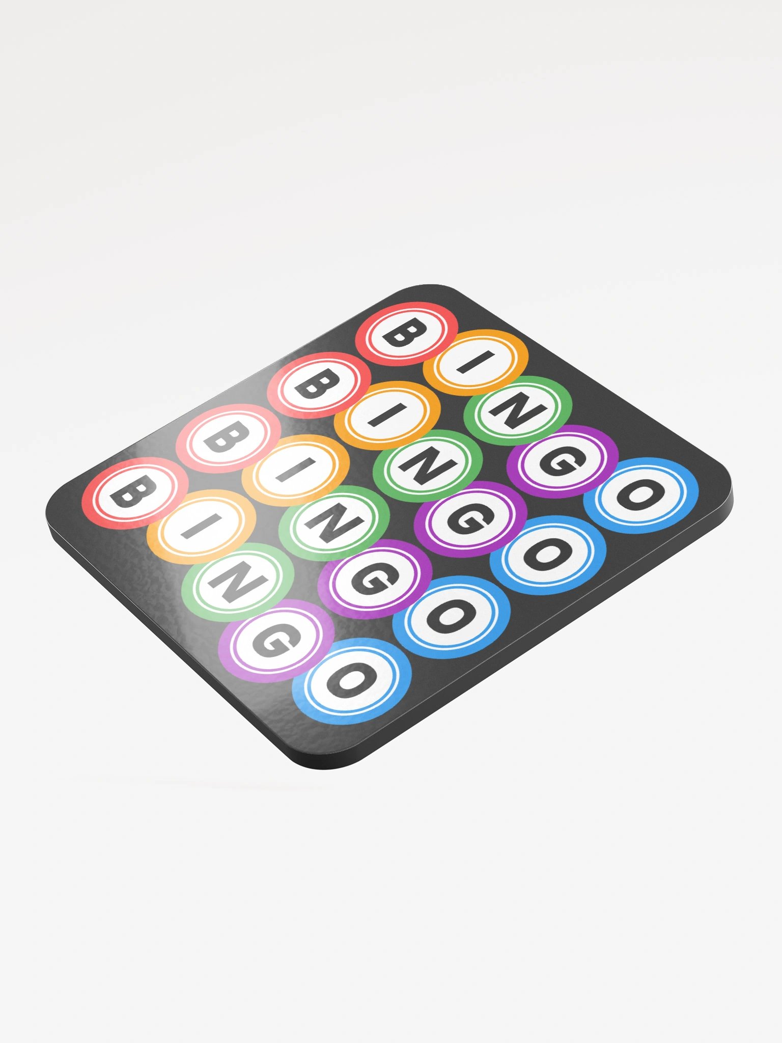 Glossed Cork Bingo Ball Coaster product image (3)