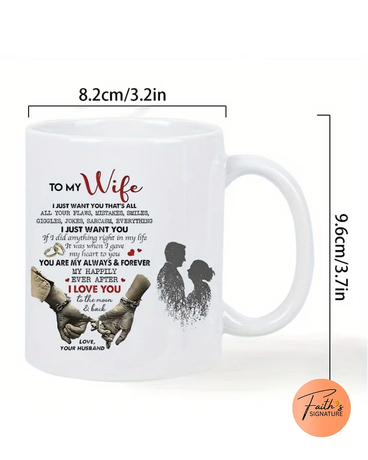To My Wife Romantic Coffee Mug - Always and Forever Gift from Husband | Wife Anniversary Mug product image (2)