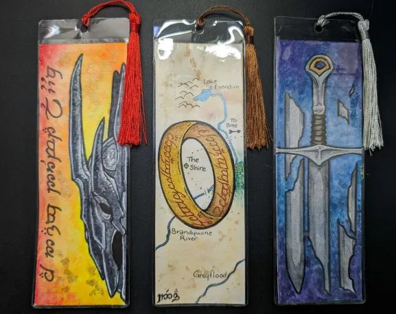 Watercolor Bookmark: Middle Earth Adventures Set 2 product image (1)