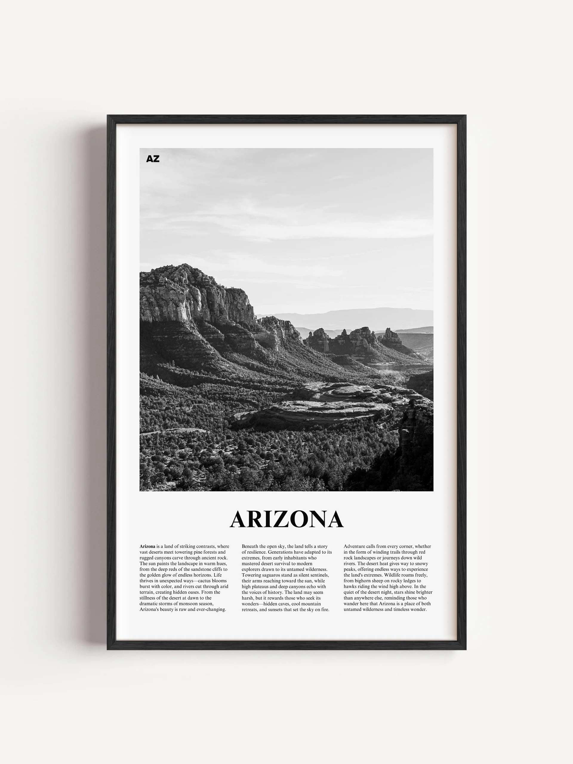 Arizona 01 Newspaper Poster | Framed product image (1)
