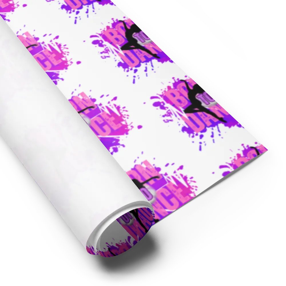 Born To Dance Melodic Moves Her Silhouette Wrapping Paper Set product image (6)