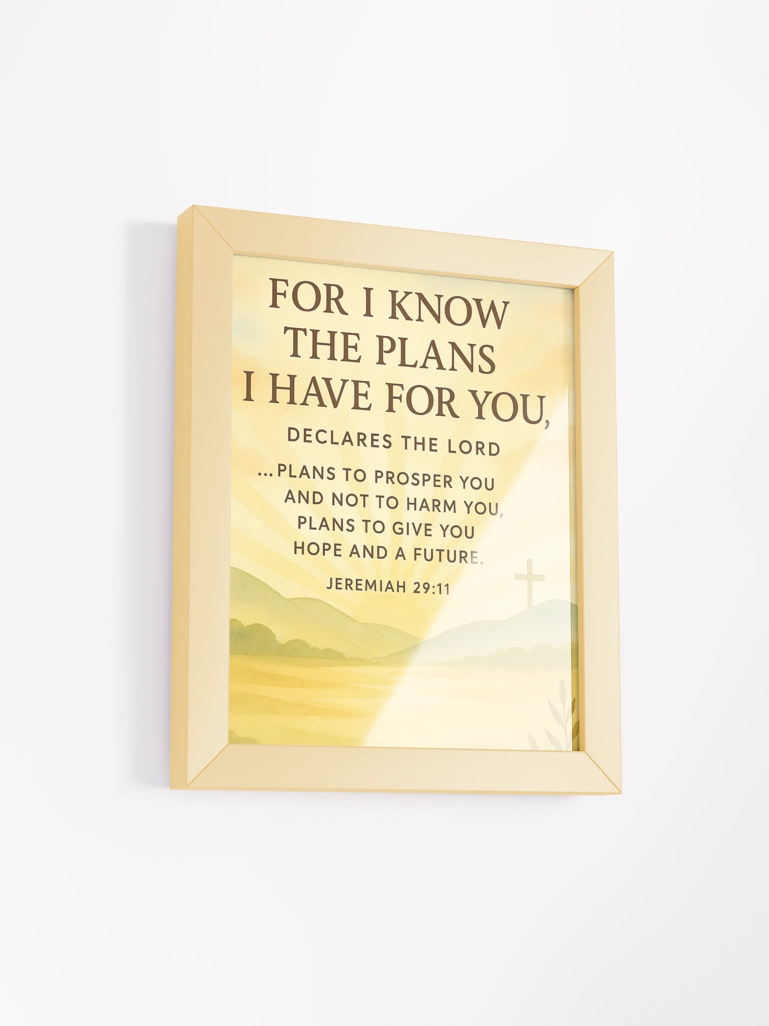 Jeremiah 29:11 Wall Art – Plans to Prosper You | Christian Scripture Wall Decor product image (19)