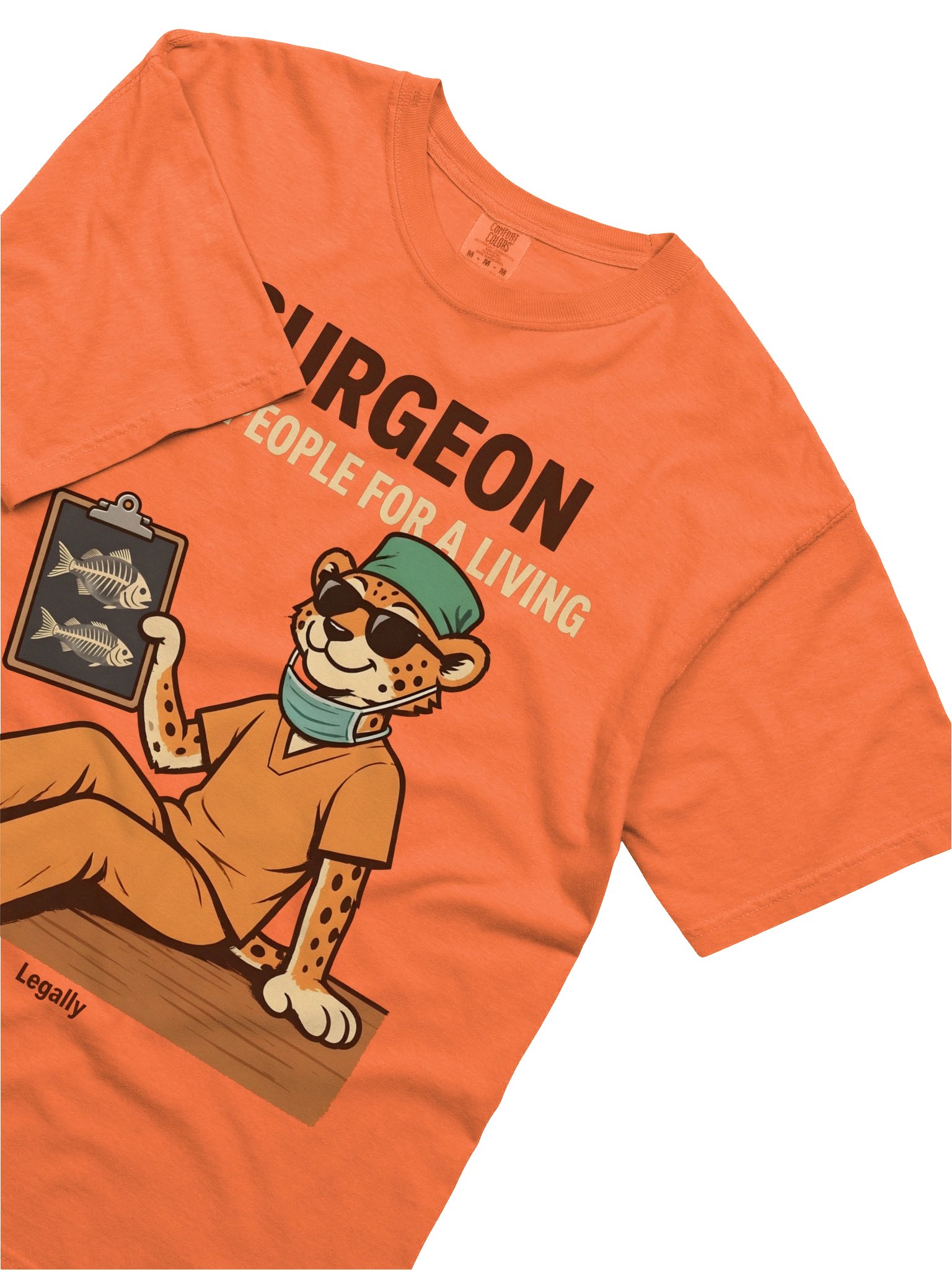 Surgeon cheetah Funny Cartoon tee product image (1)