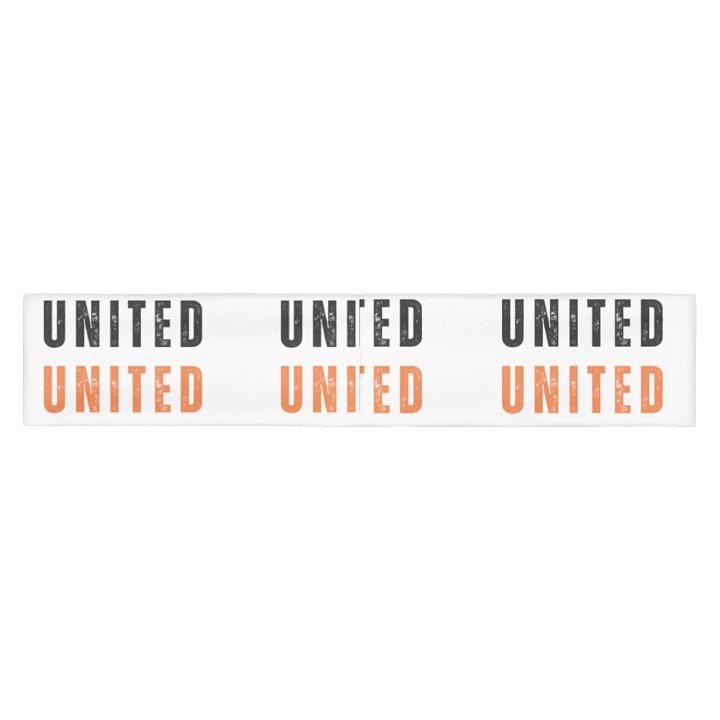 Orange and Black UNITED : All-Over Print Headband product image (2)