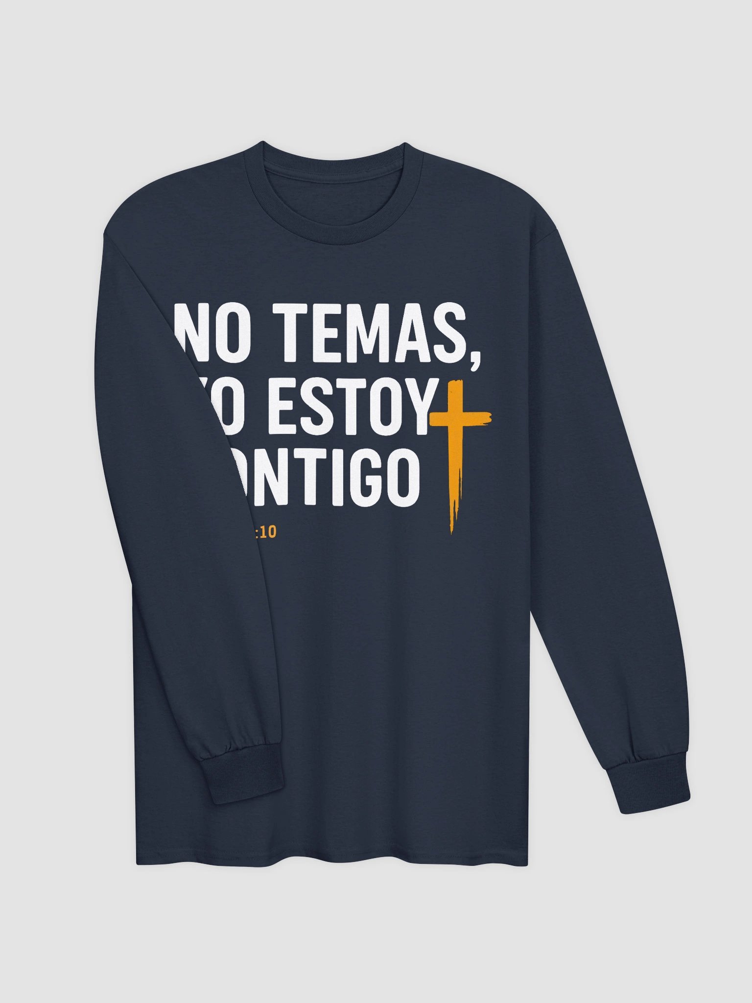 Camiseta Unisex Manga Larga | No temas yo estoy contigo product image (3)