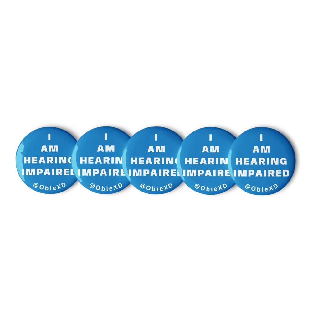 I AM HEARING IMPAIRED - Pins (Pack of 5) product image (6)