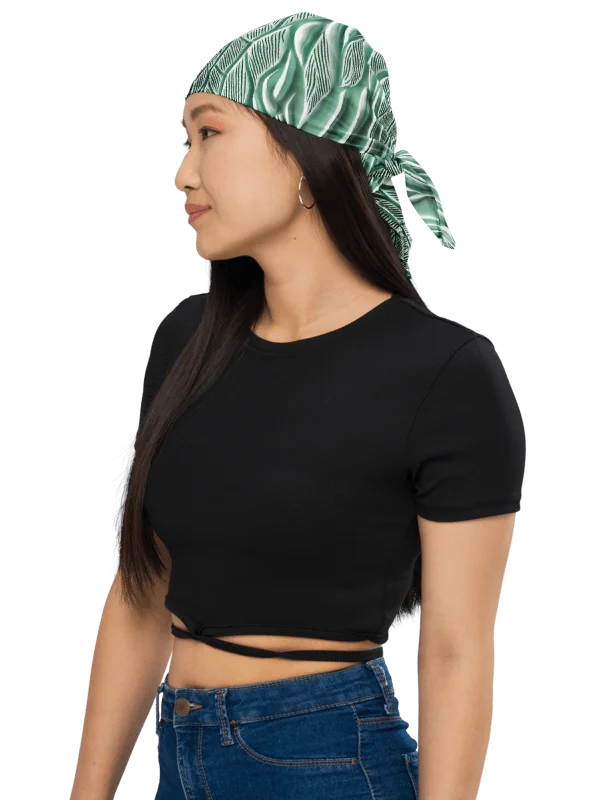 Seafoam Green Animal Print Painted Bandana product image (2)