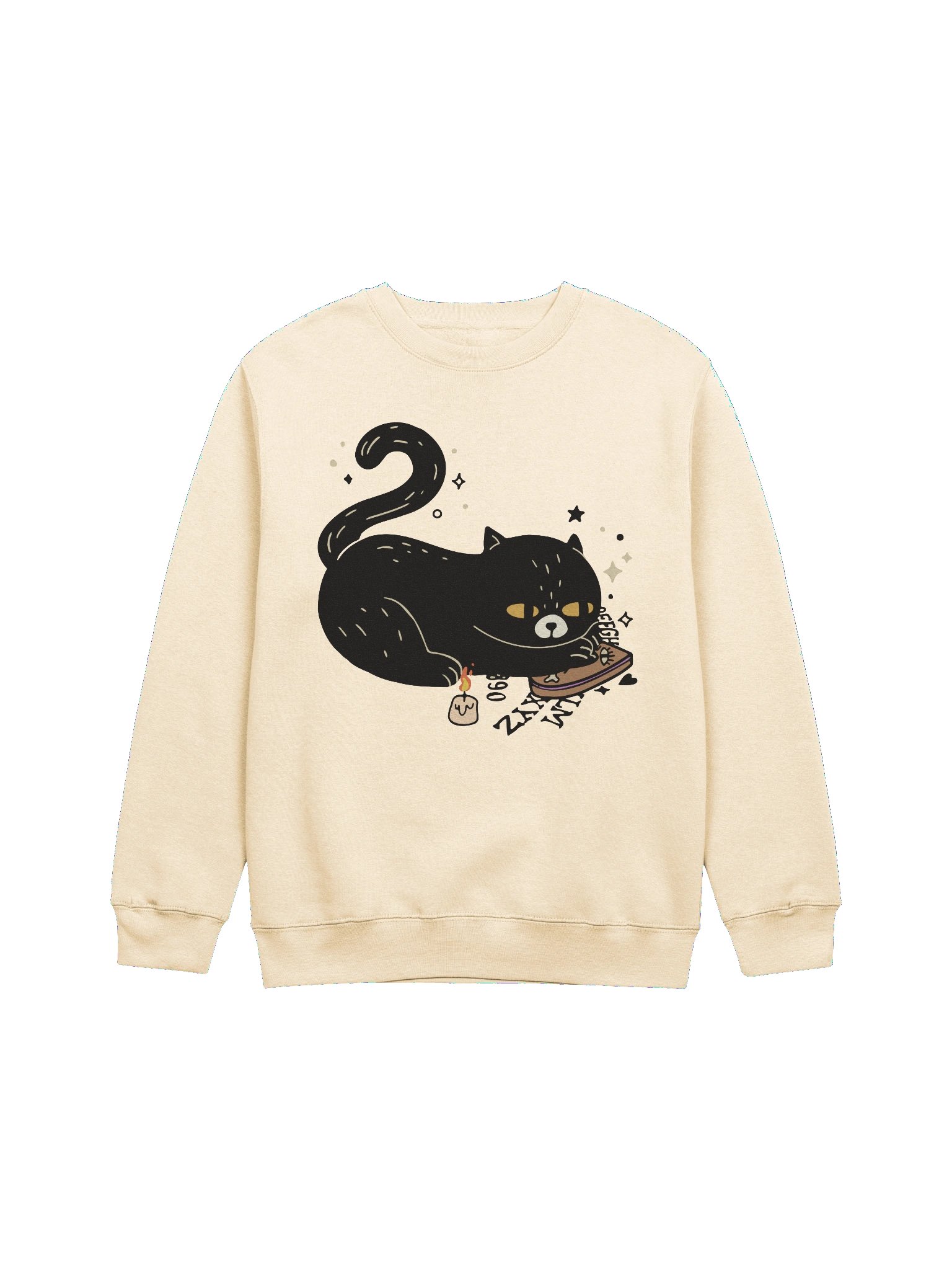 Supurrnatural Texting Crewneck Sweatshirt product image (1)
